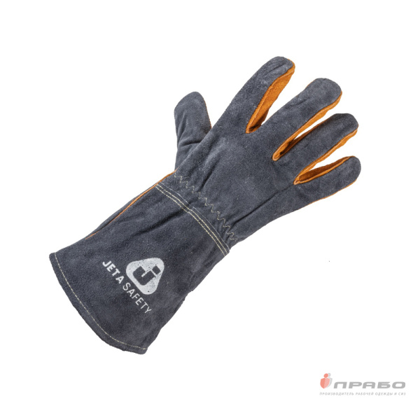 Краги спилковые пятипалые с подкладкой и усиленными швами Jeta Safety JWK502