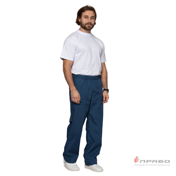 Брюки медицинские мужские "Хирург" джинс