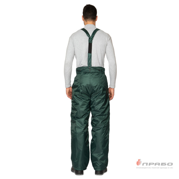 Брюки мужские утеплённые "Мастер" зелёные