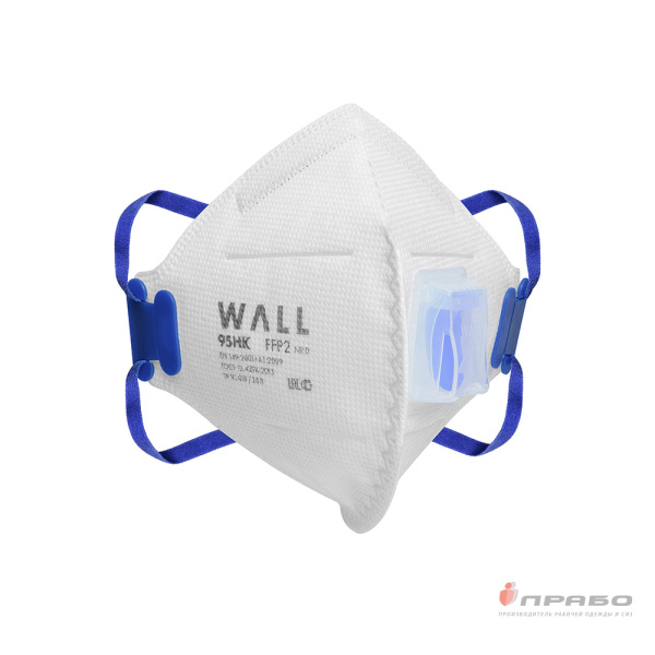 Респиратор Wall 95HK FFP2 NR D с клапаном выдоха арт. 19502 F