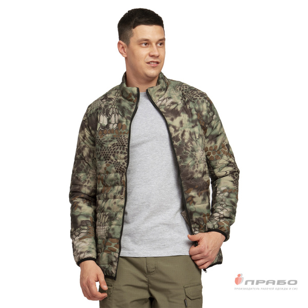 Куртка мужская демисезонная "Бомбер" КМФ питон лес
