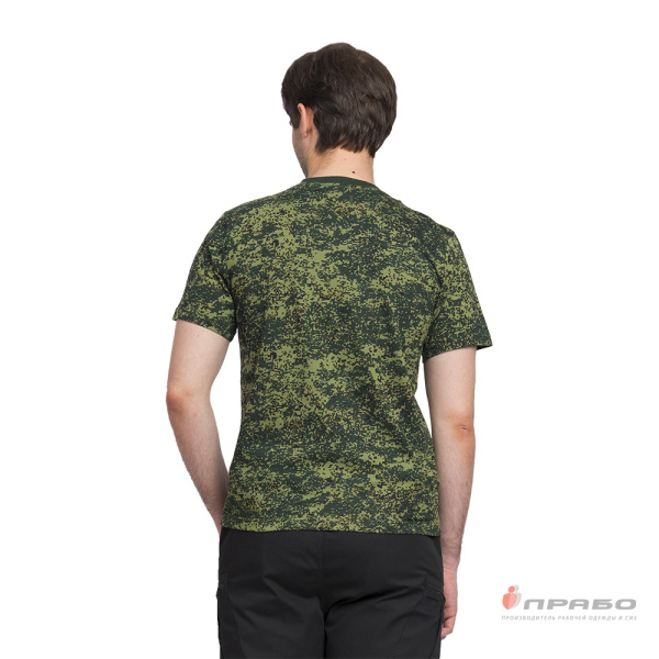 Футболка трикотажная камуфляжная цифра