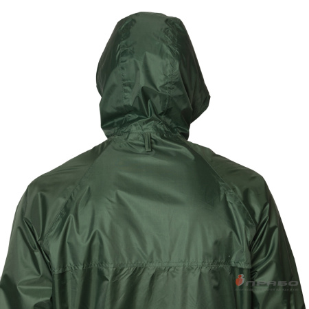 Костюм влагозащитный "Тайфун" зелёный с ПВХ-покрытием (куртка и брюки)