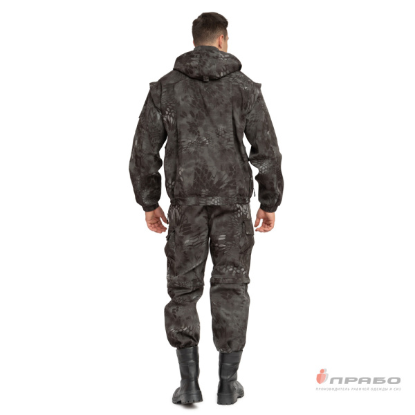 Костюм мужской "Раптор" рип-стоп КМФ питон ночь (куртка и брюки)