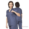 Костюм медицинский женский "Хирург" синий (блузон и брюки)