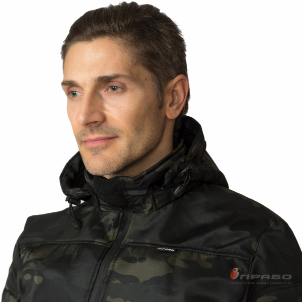 Куртка мужская Tactical КМФ чёрный ягель