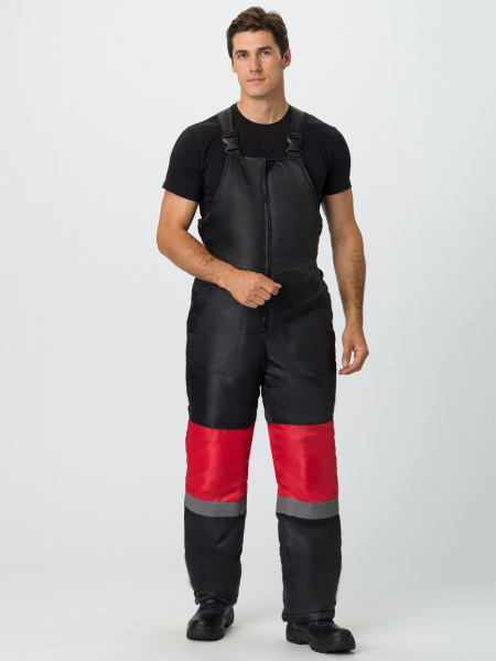 Костюм зимний Профи (Оксфорд) п/к, красный/черный