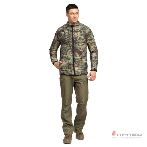 Куртка мужская демисезонная "Бомбер" КМФ питон лес