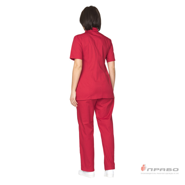 Куртка медицинская женская "Медик" красная