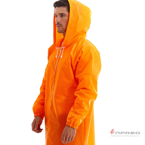 Плащ-дождевик влагозащитный "Ивент" на молнии оранжевый