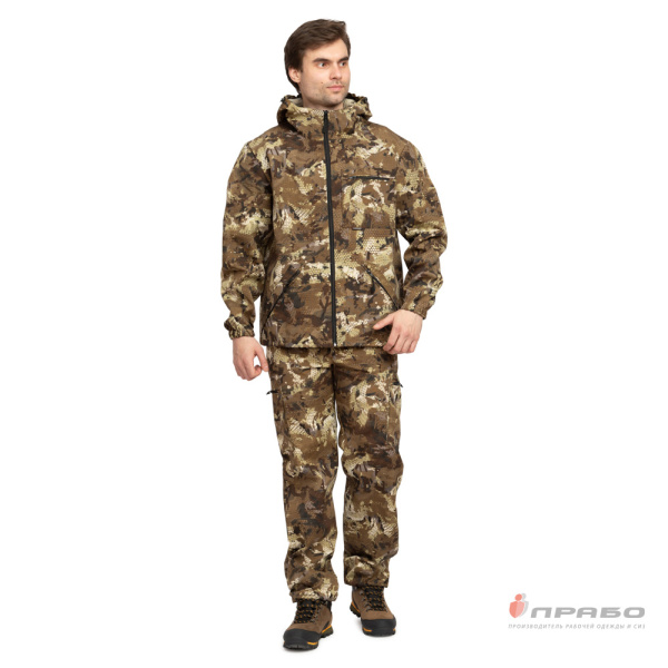 Костюм мужской "Турист" КМФ соты (куртка и брюки)