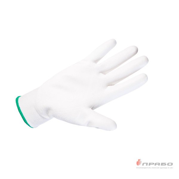 Перчатки полиэфирные с 1/2 полиуретановым покрытием Jeta Safety JP011W белые