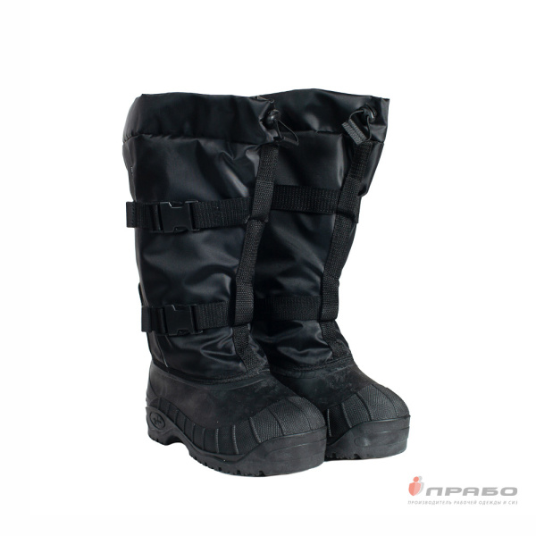 Бахилы рыбацкие шипованные на галоше из ТЭП "Дюна 132ТШ" чёрные (44 см)