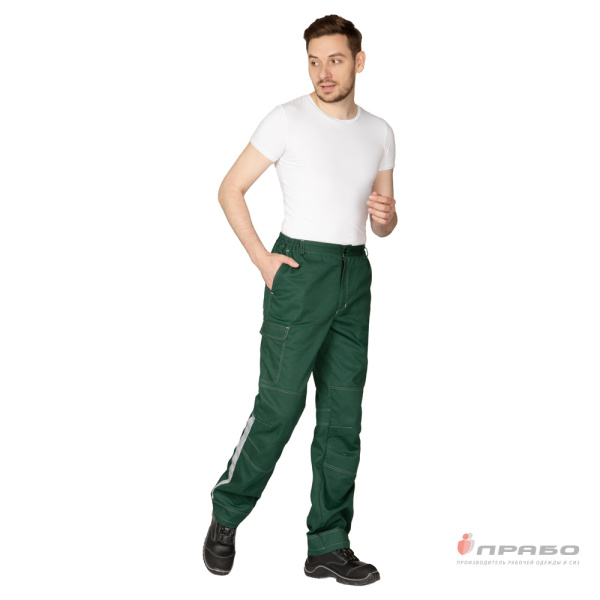 Брюки мужские "Эко-Труд" тёмно-зелёные
