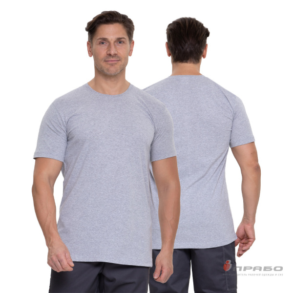 Футболка серый меланж