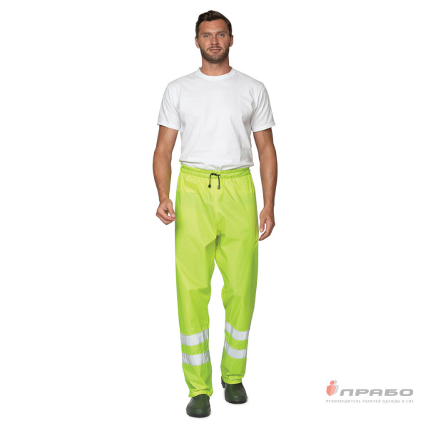 Костюм влагозащитный "Тайфун СОП" лимонный с сигнальными элементами (куртка и брюки)