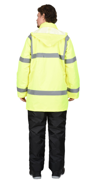 Куртка СИРИУС-АТЛАС утепленная, фл. лимон, СОП