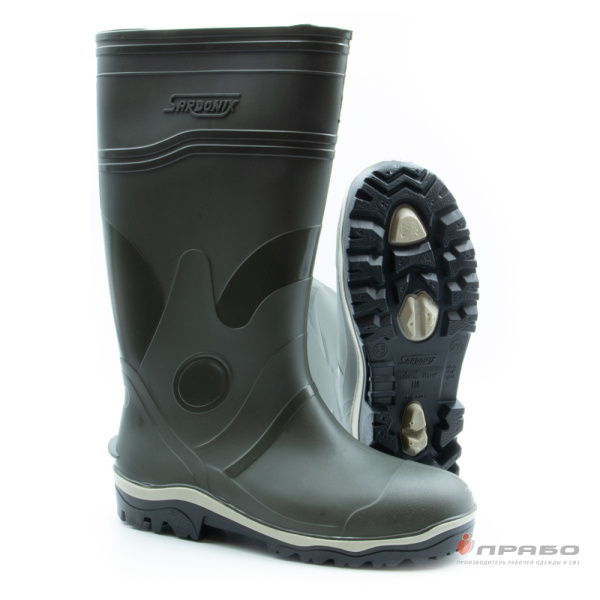 Сапоги мужские "Специалист" ПВХ МБС КЩС с МП/МС арт.165-05МПС (38 см) оливковые