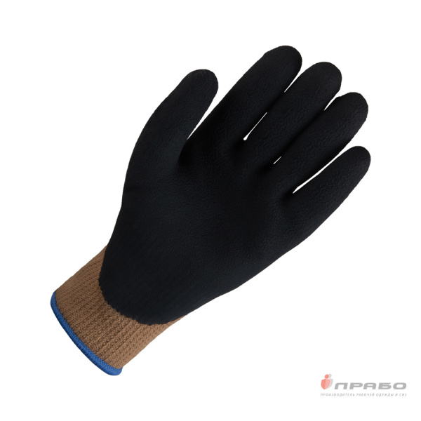Перчатки полиэфирные  утеплённые с 3/4 губчатым латексным покрытием Jeta Safety JLW-201