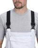 Полукомбинезон СИРИУС-ЦИТРИН белый со средне-серым
