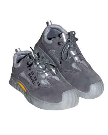 Полуботинки УНИВЕРСАЛ НИТРО, замша (серые), ПКП, Нитрил