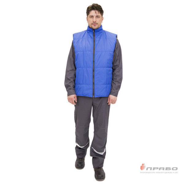 Жилет универсальный утеплённый "Ваш персонал" васильковый