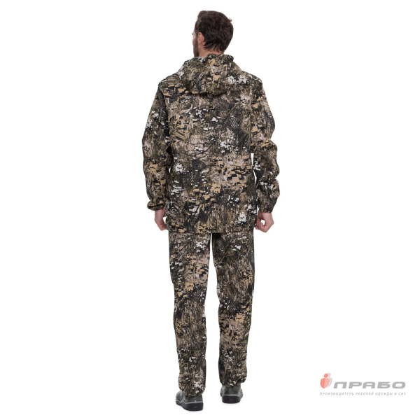 Костюм мужской "Турист" КМФ зелёные соты (куртка и брюки)