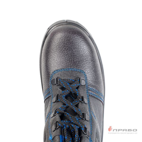 Ботинки кожаные "Олимп-12" с подошвой ПУ и МП чёрные