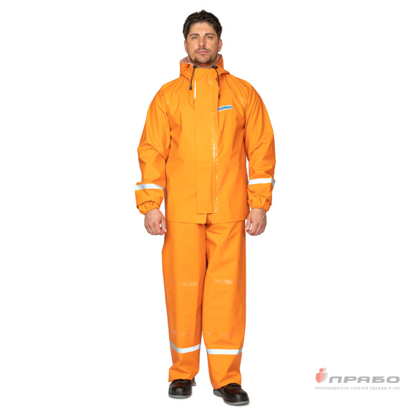Костюм рыбака Fisherman's WPL оранжевый с проклеенными швами (куртка и полукомбинезон)