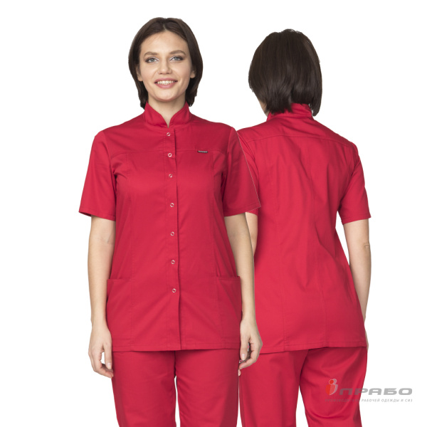 Куртка медицинская женская "Медик" красная