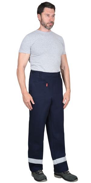 Костюм сварщика СИРИУС-ГЕРКУЛЕС летний: куртка, брюки темно-синий и СОП