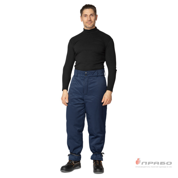 Брюки мужские зимние РЖД тёмно-синие