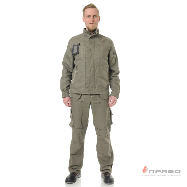 Костюм мужской "Викинг" хаки (куртка, брюки, ремень, футболка)