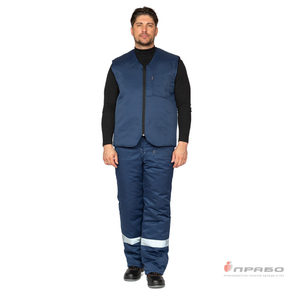 Жилет универсальный утеплённый "Универсал" тёмно-синий