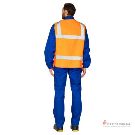 Жилет сигнальный "Тракт" оранжевый/лимонный