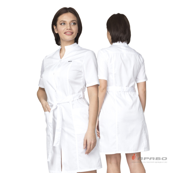 Халат медицинский женский "Медик" белый