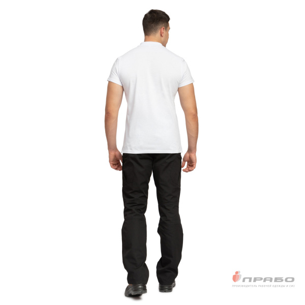 Рубашка "Поло" с коротким рукавом белая