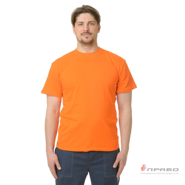 Футболка трикотажная оранжевая