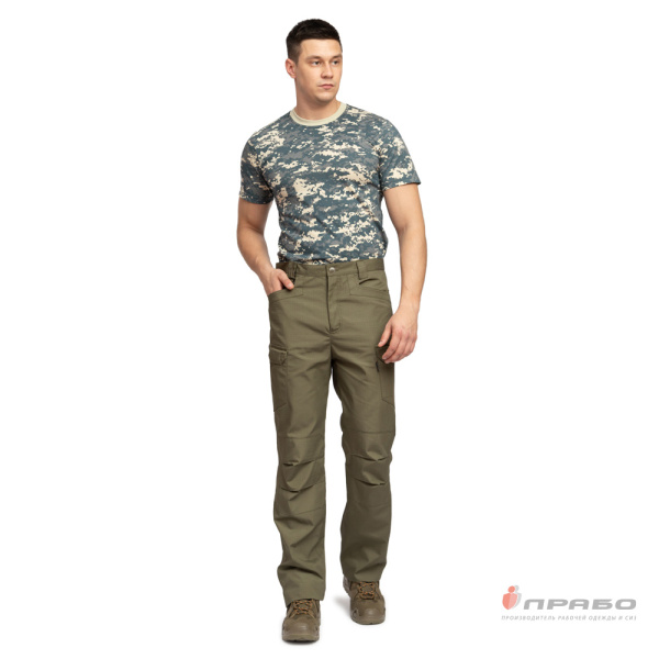 Брюки мужские "Камелот" из ткани рип-стоп хаки