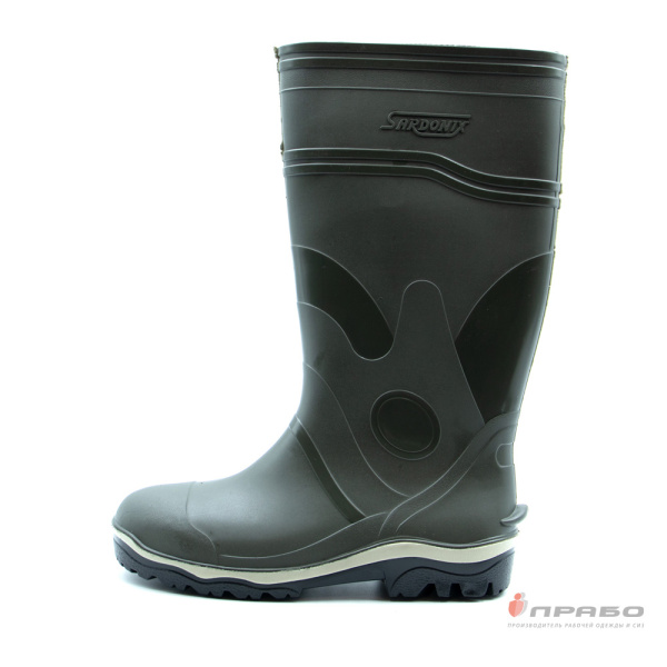 Сапоги мужские "Специалист" ПВХ МБС КЩС с МП/МС арт.165-05МПС (38 см) оливковые