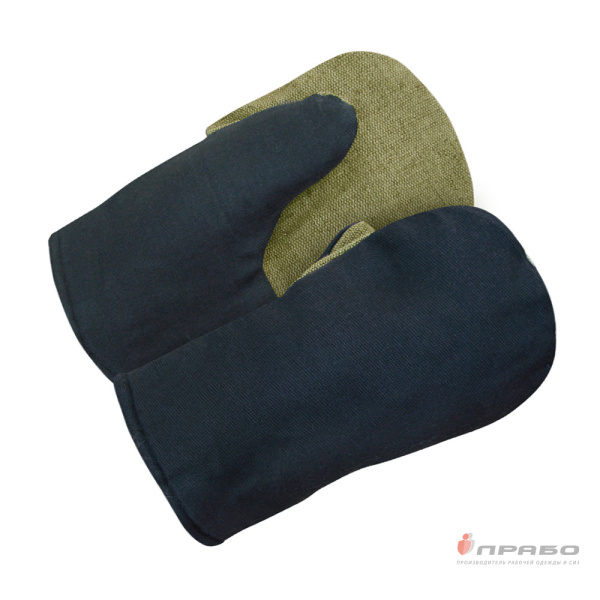 Рукавицы х/б утеплённые ватином с брезентовым наладонником