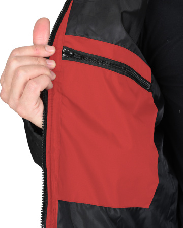 Куртка СИРИУС-УРБАН черная с красным