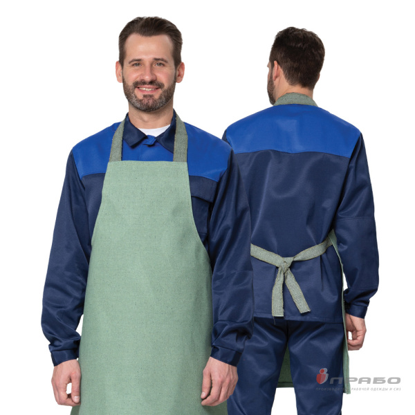 Фартук брезентовый хаки с огнестойкой пропиткой плотностью 460 г/м²