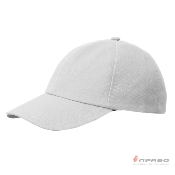 Бейсболка на липучке белая