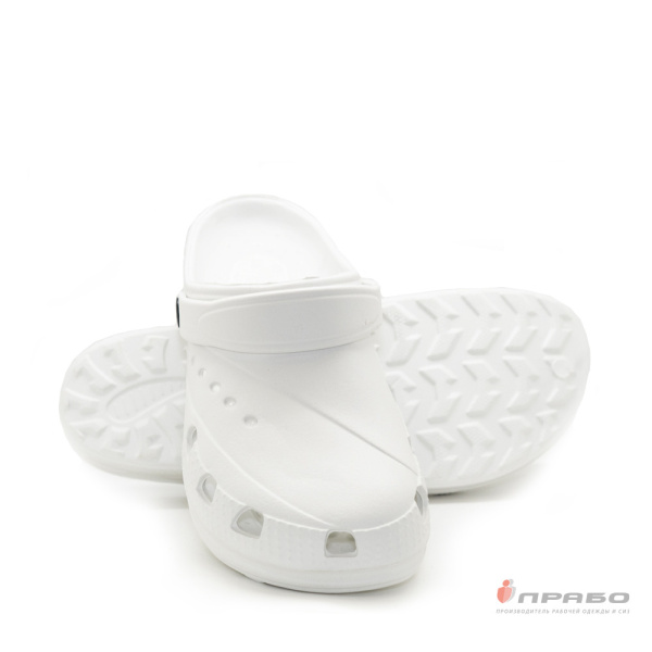 Сабо мужские из ЭВА с ремешком "Дюна 601/02М" белые