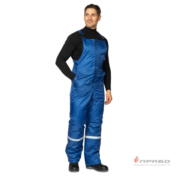 Костюм мужской утеплённый "Стимул-М" василёк/синий (куртка и полукомбинезон)