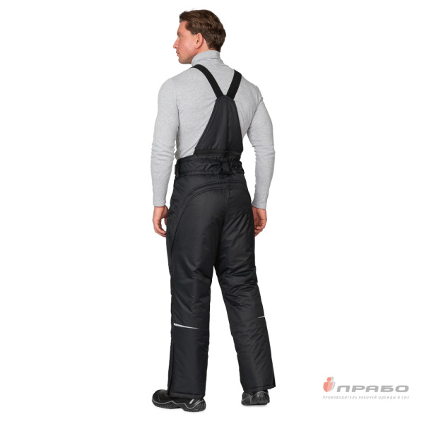 Брюки мужские утеплённые "Сюрвейер" чёрные