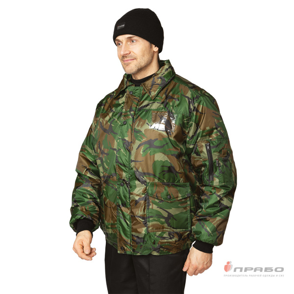 Куртка мужская утеплённая с капюшоном "Альфа" КМФ кукла