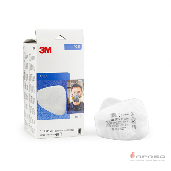 Фильтр противоаэрозольный 3M5925 класса защиты FFP2