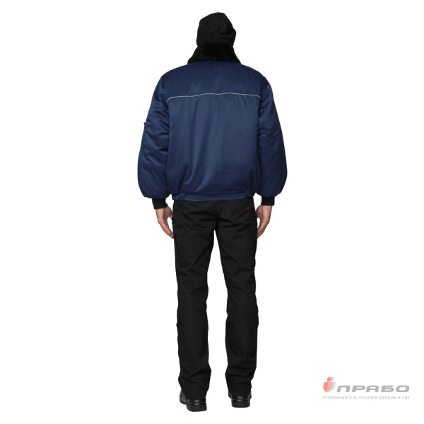 Куртка мужская утеплённая "Механик" тёмно-синяя